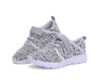 Dadawen Kids Lightweight Breathable Running Sneakers Sport Casual Shoes for Boys Girls-Grey