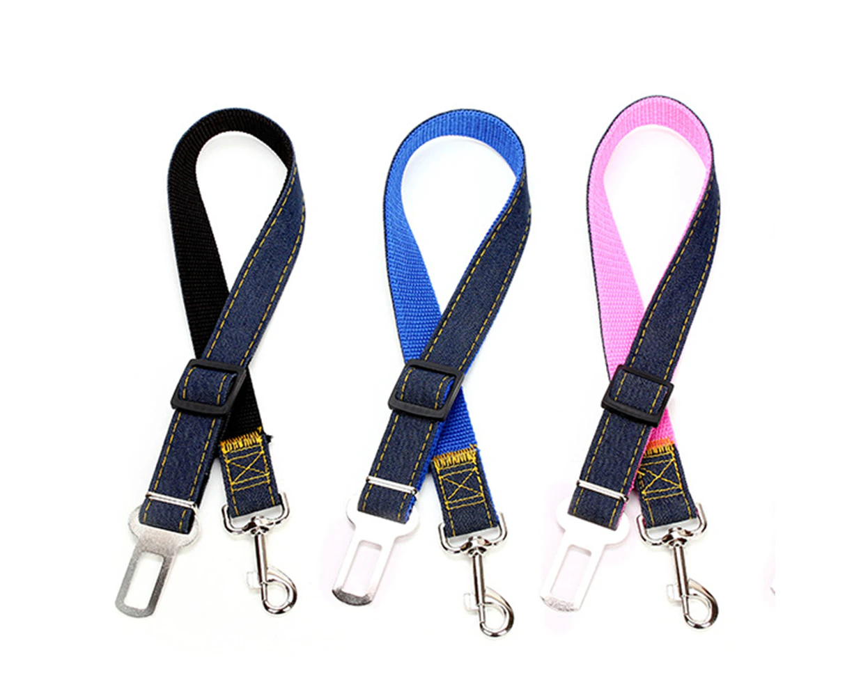 3 Pack Adjustable Dog Car Seat Belt Durable Comfortable Pet Safety Belt