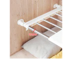 Expandable Storage Closet Rack Cabinet Wardrobe Organizer Kitchen Storage Shelf - 24cm x 42-65cm