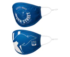 North Melbourne Set Of 2 Face Masks