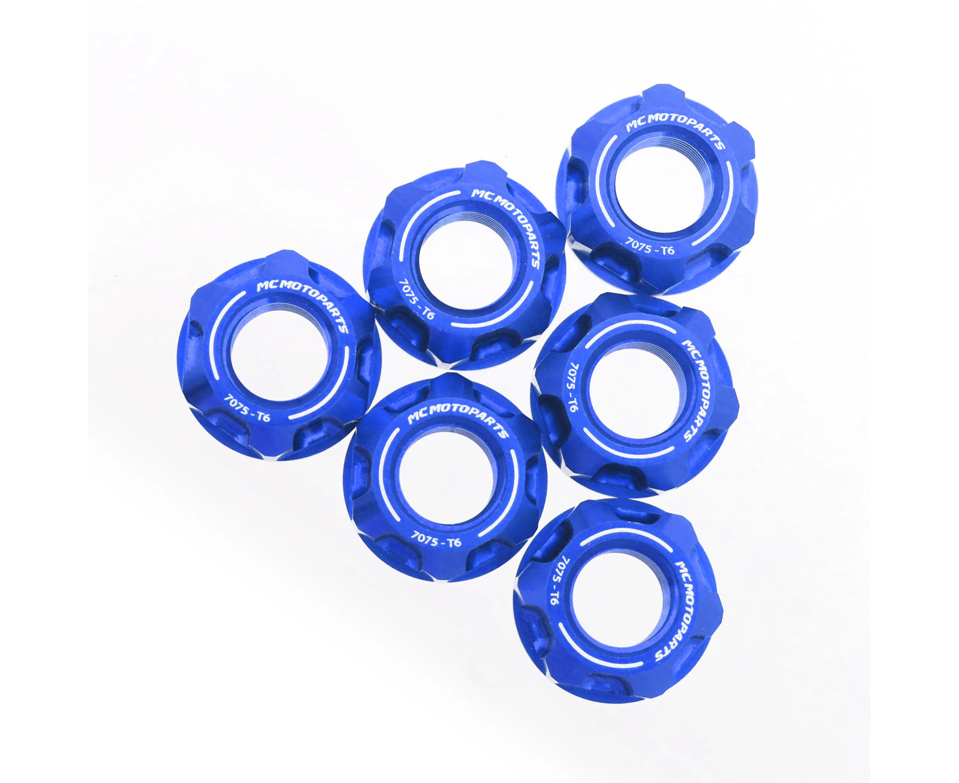 Blue SPOKE6 M10 Rear Sprocket Nuts For Ducati Multistrada 1200 S 10-17 16 15 14 13 12 11