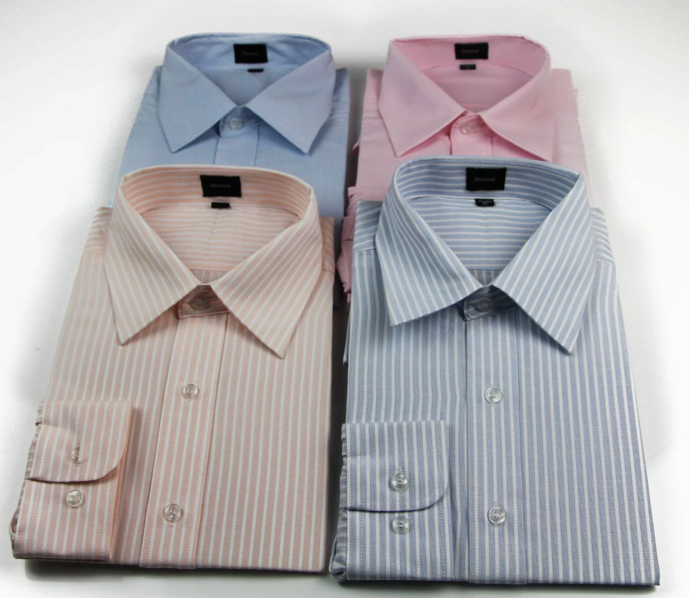 Mens Business Shirt Long Sleeve Stripe Checkered Office Wear Cotton/Polyester