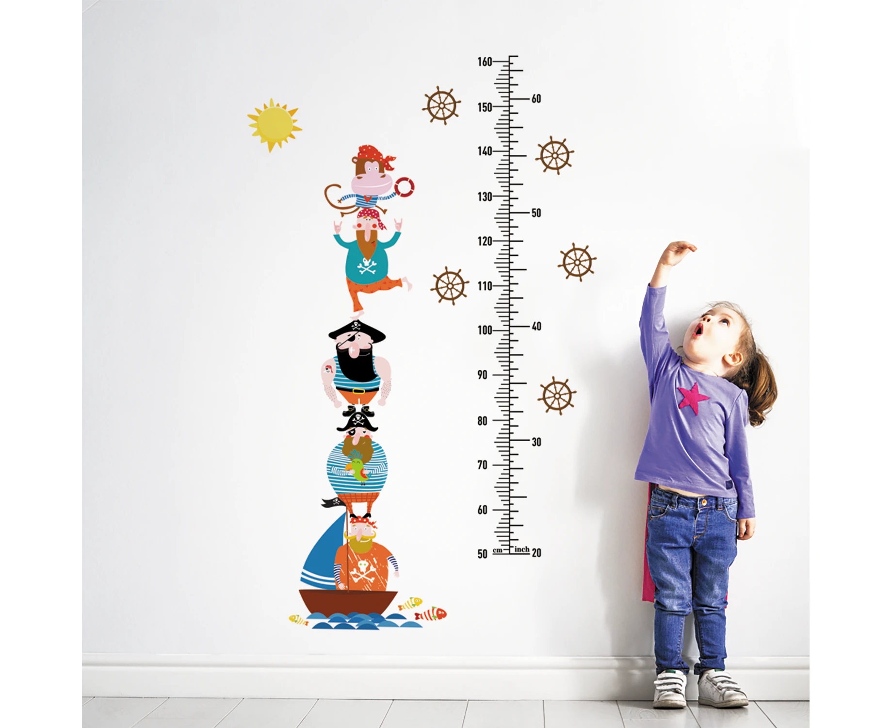 Pirates Growth Chart Wall Stickers