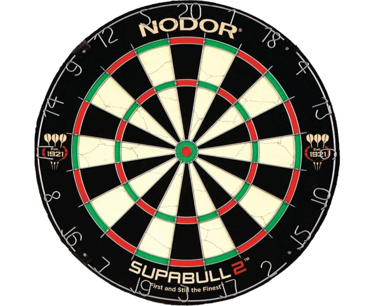 Nodor Supabull 2 Premium Bristle DartBoard High Tensile Steel Wire