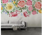 Jess Art Decoration 3D Red Rose Floral Wall Mural Wallpaper 163