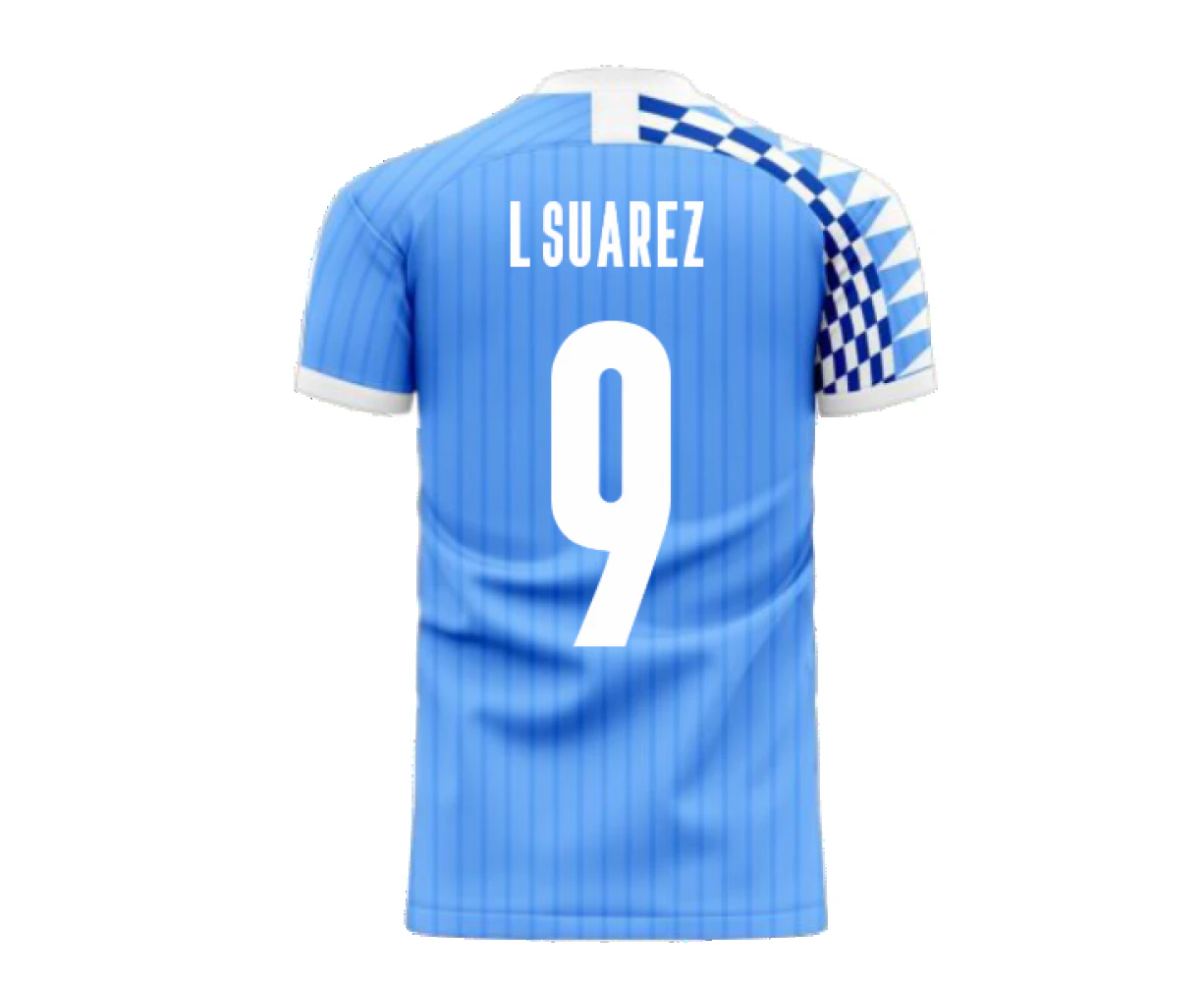 Uruguay 2020-2021 Home Concept Football Kit (Libero) (L.SUAREZ 9)