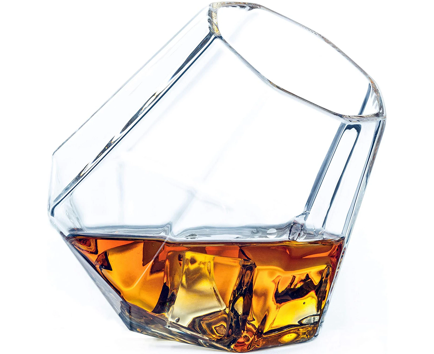 Adore Diamond Whiskey Glasses 10-Ounce Set of 2