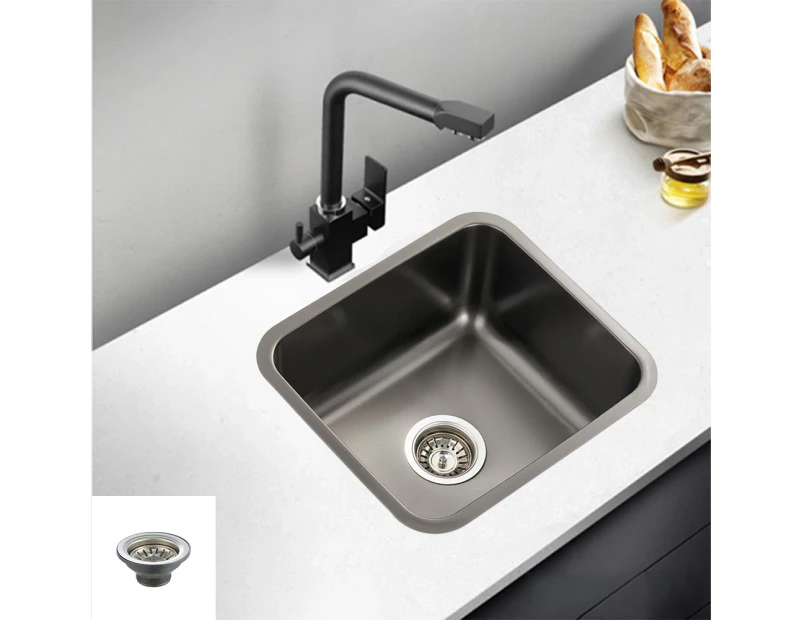 Nano Coated Stainless Steel Kitchen Sink Laundry Sinks Single Bowl 340x310mm