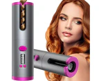 Beakey Portable Cordless Hair Curler Automatic Hair Curler USB Rechargeable-Gray