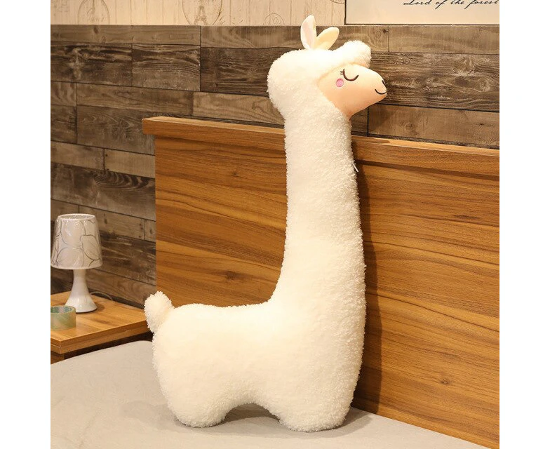 75cm Alpaca Plush Stuffed Sleeping Pillow - White