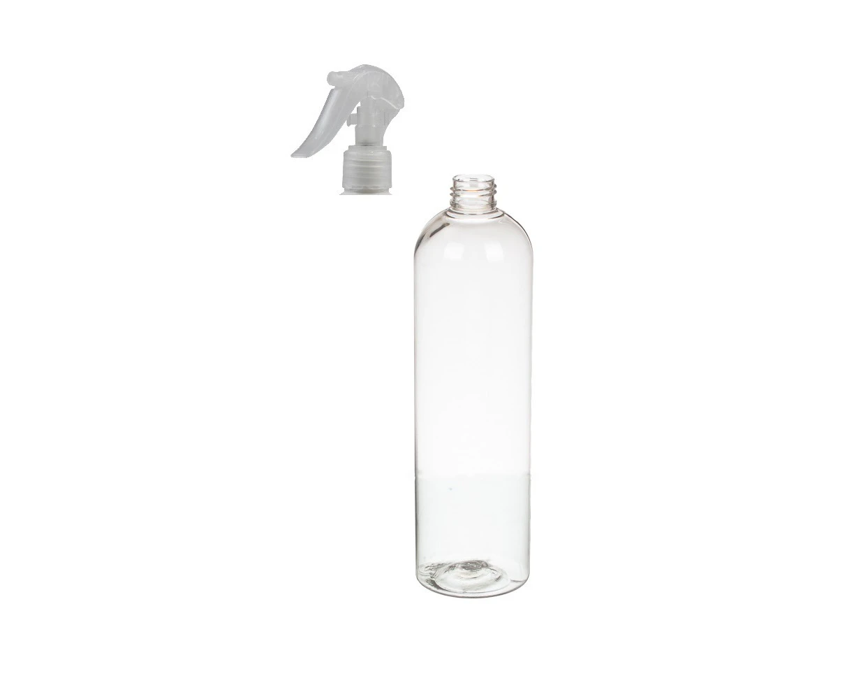 500ml Plastic Bottle with Trigger Spray - Clear