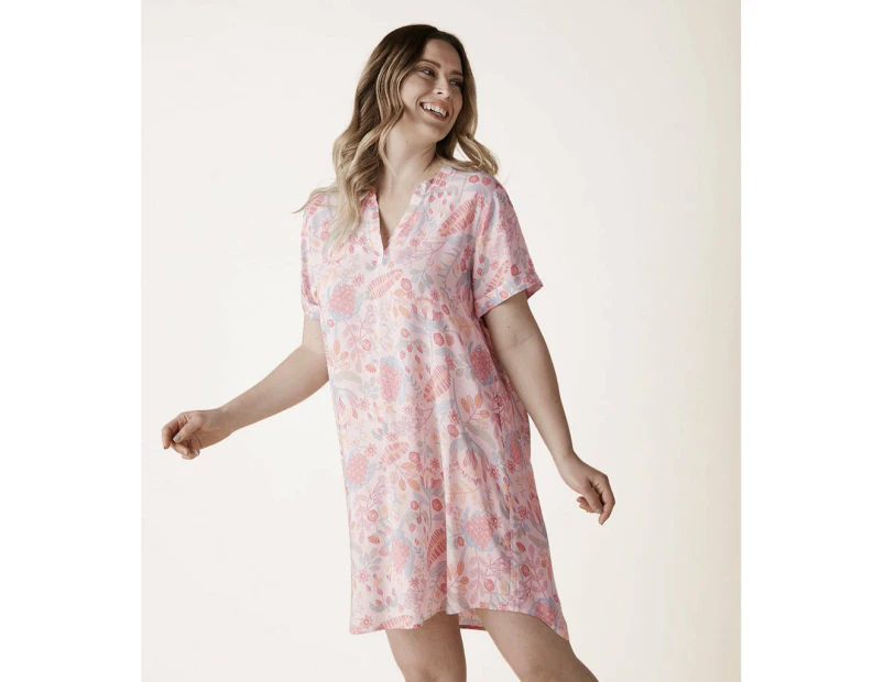 Magnolia Lounge Carli Floral Oriental Tee Nightie