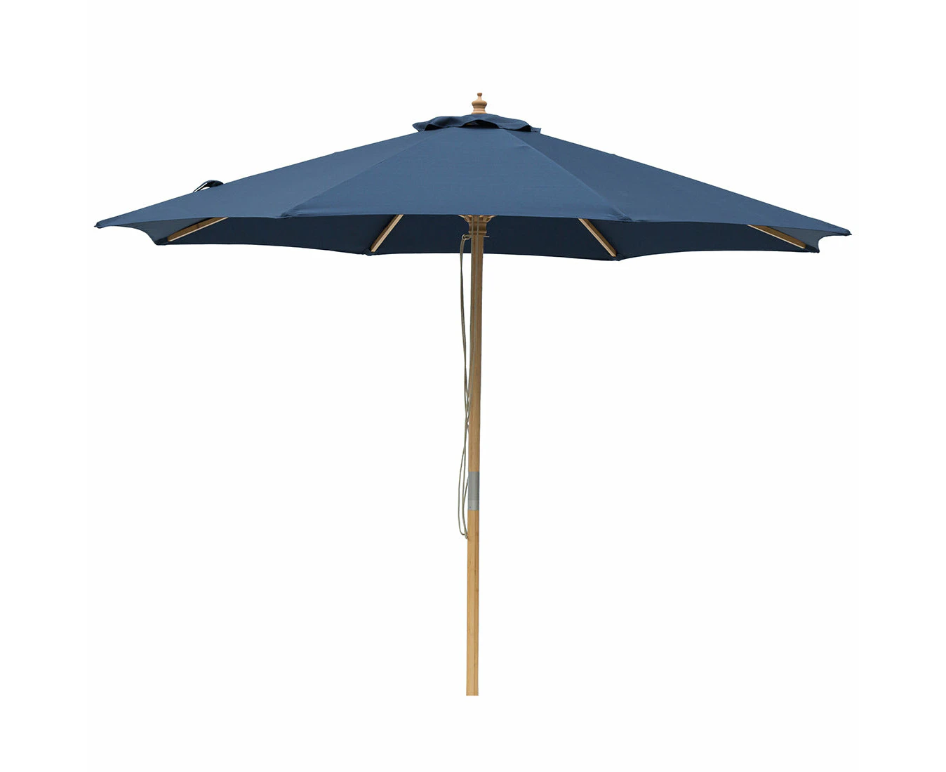 3m Navy - Solid Timber Umbrella