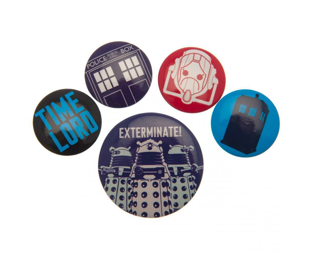 Doctor Who Button Badge Set