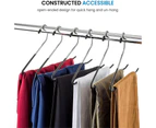 MadeSmart 20 Pcs Trousers Pants Hangers Strong and Durable Space Saving Storage Hangers