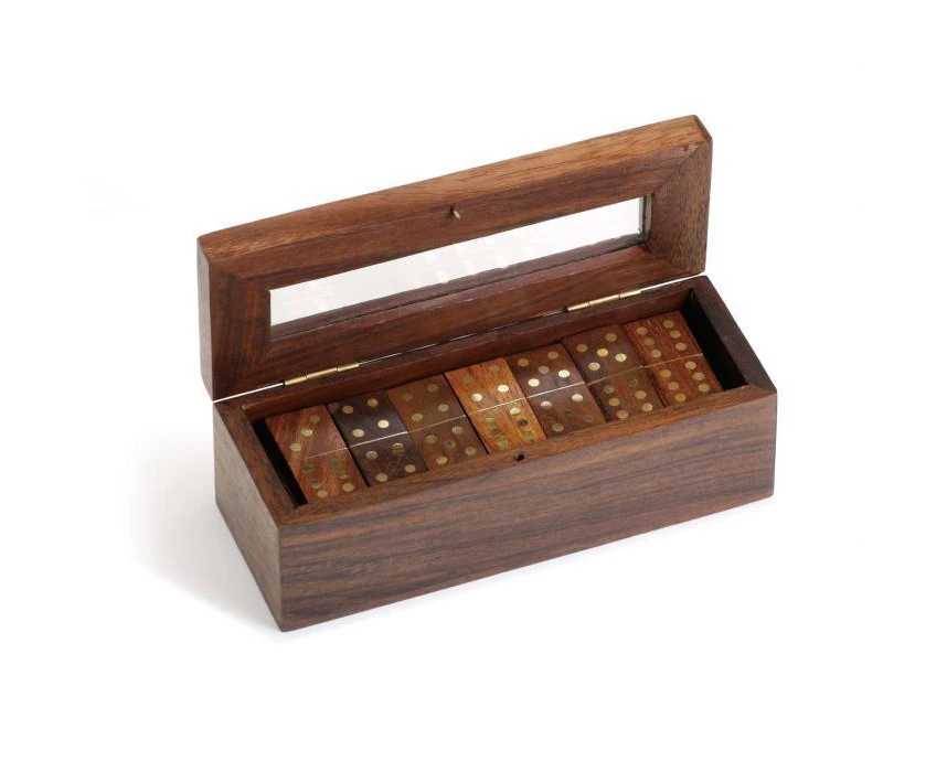 Man Gear by Demdaco Executive Wood Dominos Game - N/A