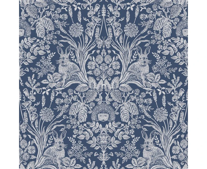 World of Wallpaper Harlen Woodland Animals Wallpaper Navy