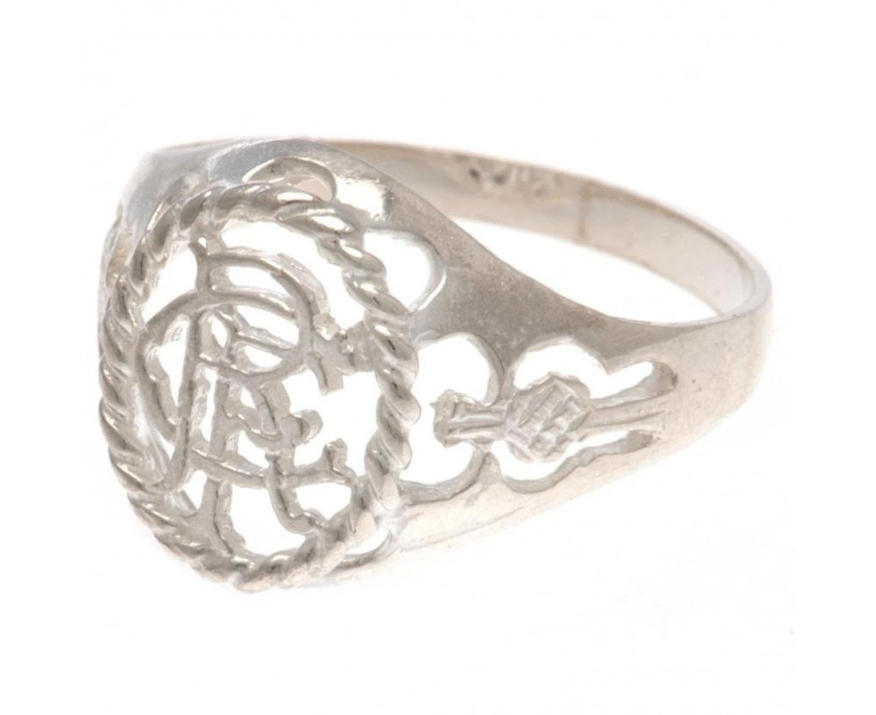 Rangers FC Sterling Silver Ring (Silver) - TA1638