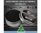 Aussie Furniture Care Black Furniture Finishing Restoration & Distressing Wax 150gr