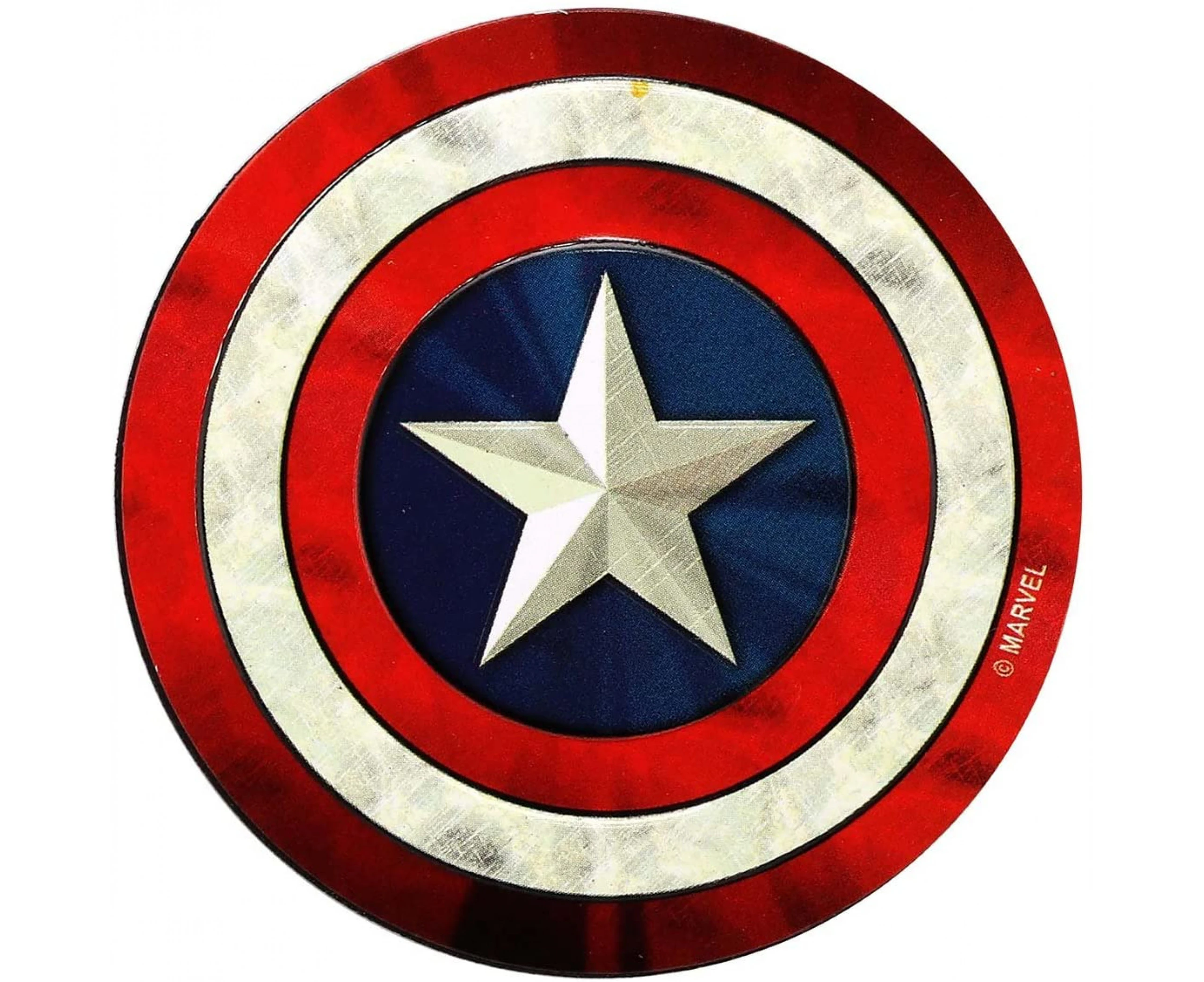 Marvel Comics Captain America Shield Embossed Tin Magnet