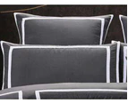 Luxton Burgess Grey Quilt Cover Set ( King / Super King / Queen /Optionals)