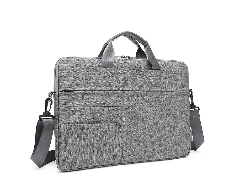 COLLBELL 13.3 Inch Laptop Sleeve Case Laptop Shoulder Bag-Grey