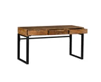 Wooden Industrial Modern 3 Drawer Study Home Office Desk Writing Computer Table