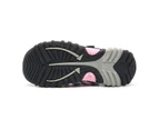 Dadawen Boys Girls Sport Water Sandals Closed-Toe Outdoor Non-slip Flat-Pink