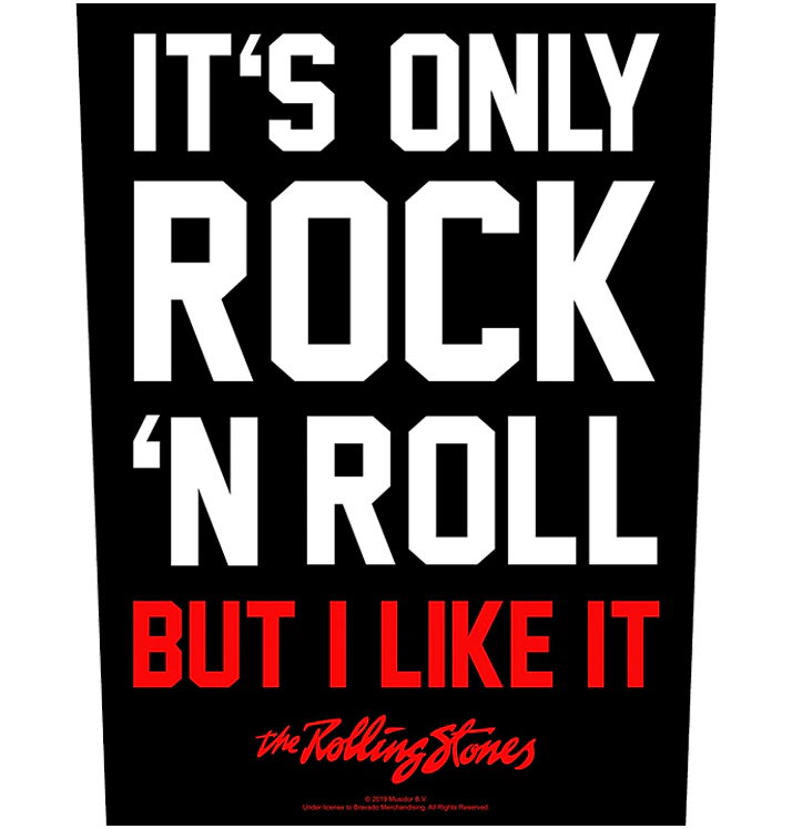 THE ROLLING STONES - 'It's Only Rock 'n' Roll' Back Patch