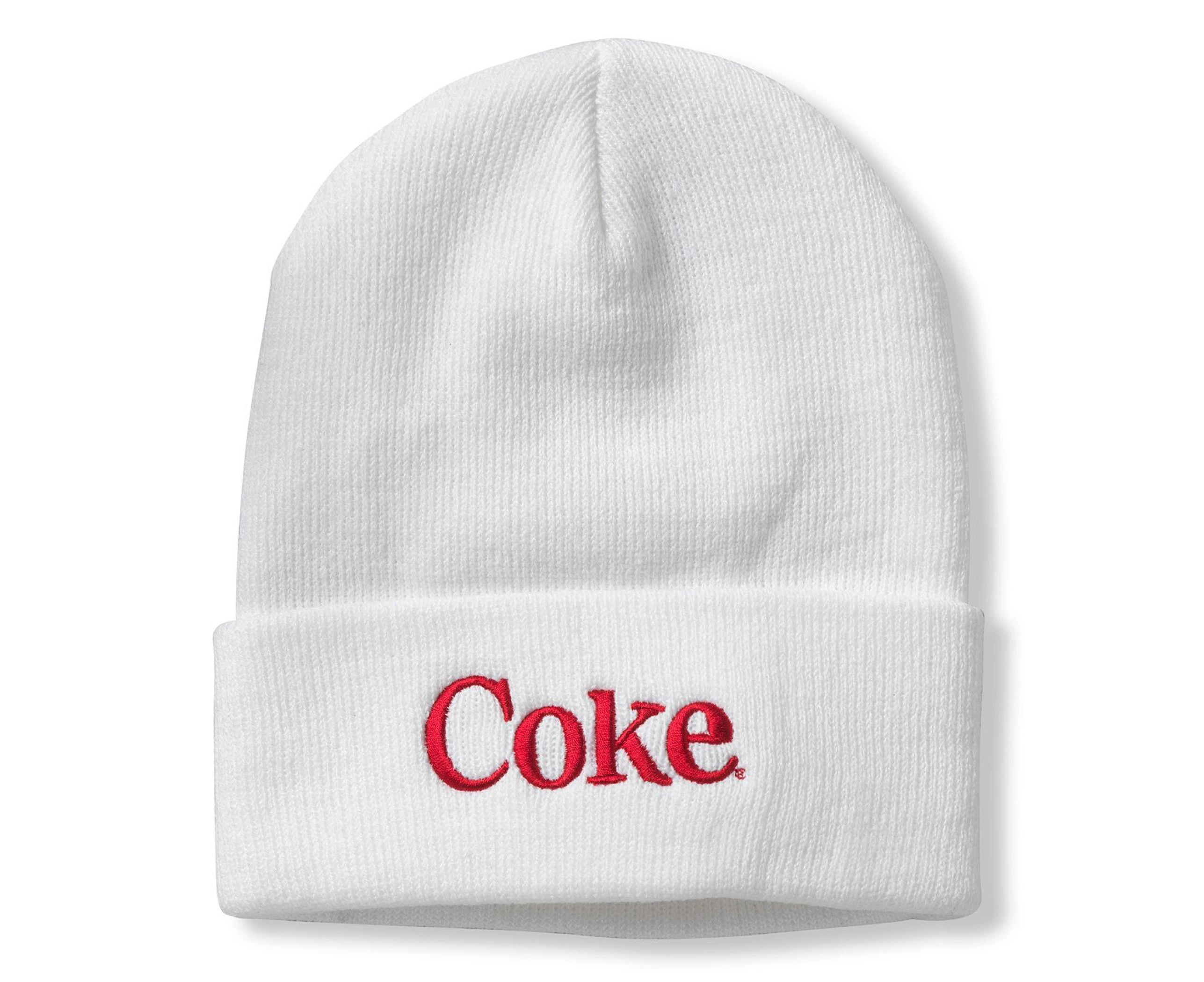 Coca-Cola® Coke Embroidered Logo Cuffed Knit Beanie