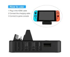 Compatible For Nintendo Switch Dock Base Tv Hdmi Charging Cooling Portable Bracket - Blue