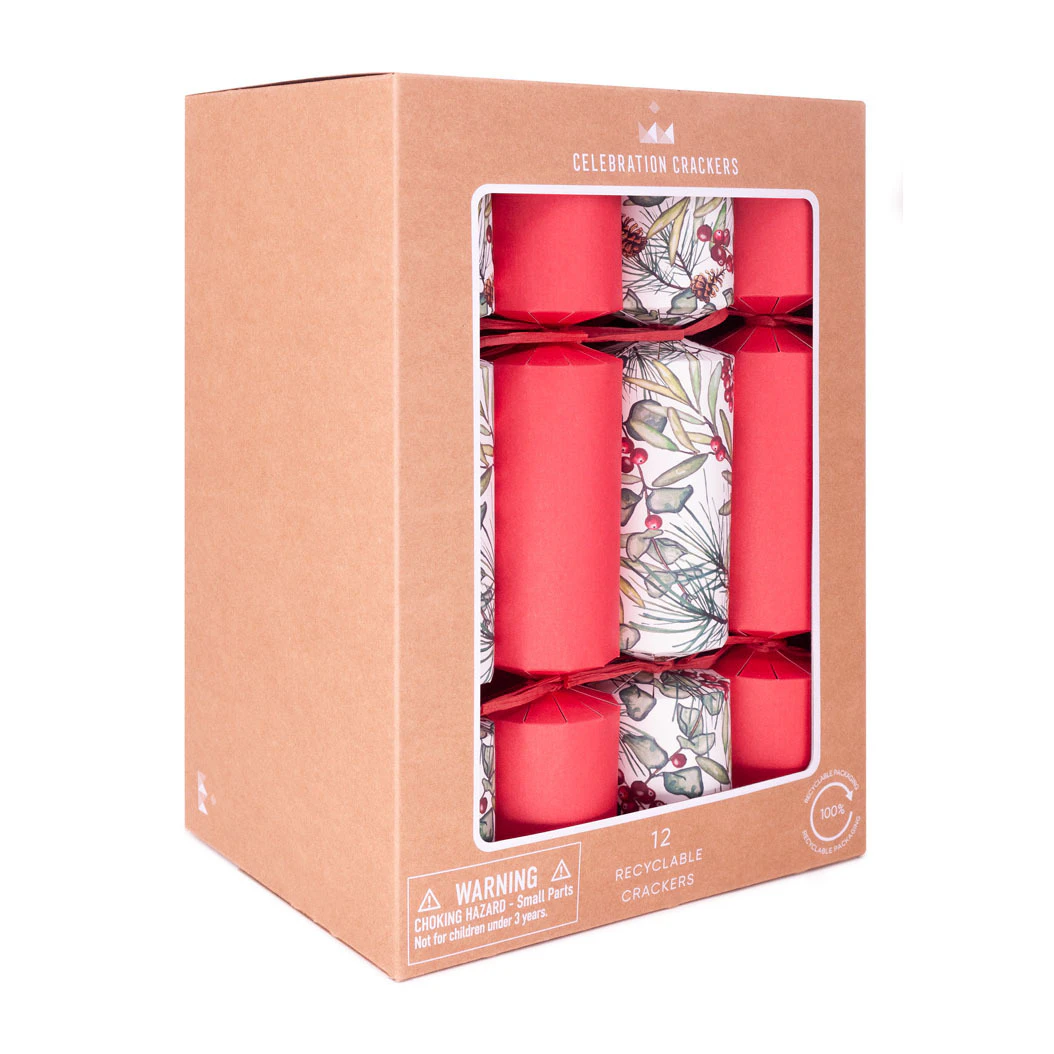 Christmas Sprig - Christmas Crackers - Set of 12