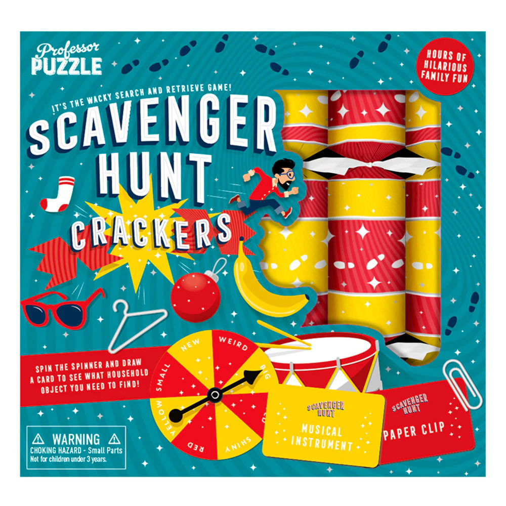 Scavenger Hunt - Christmas Crackers - Set of 6