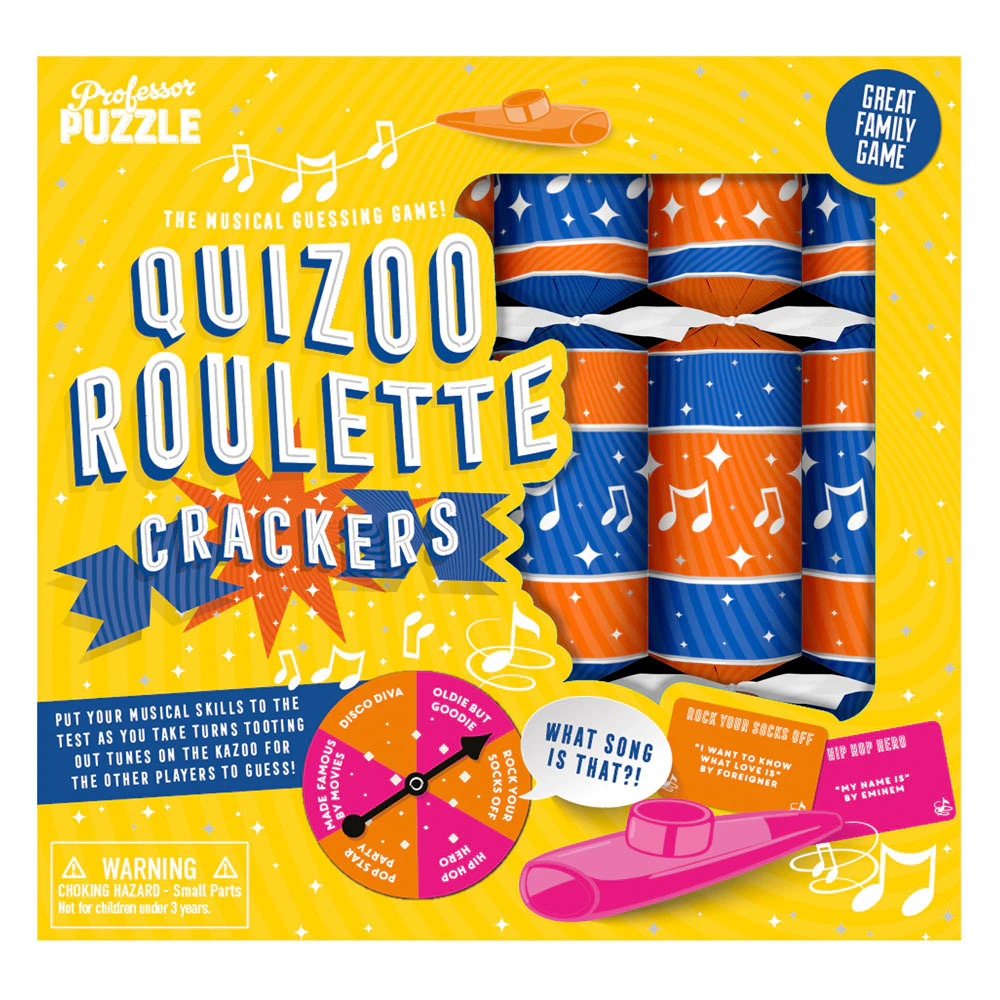 Quizoo Roulette - Christmas Crackers - Set of 6