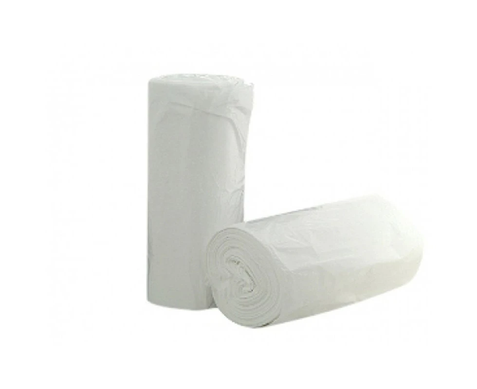 50 Pcs X 36L White Tidy Garbage Bin Liners Bags