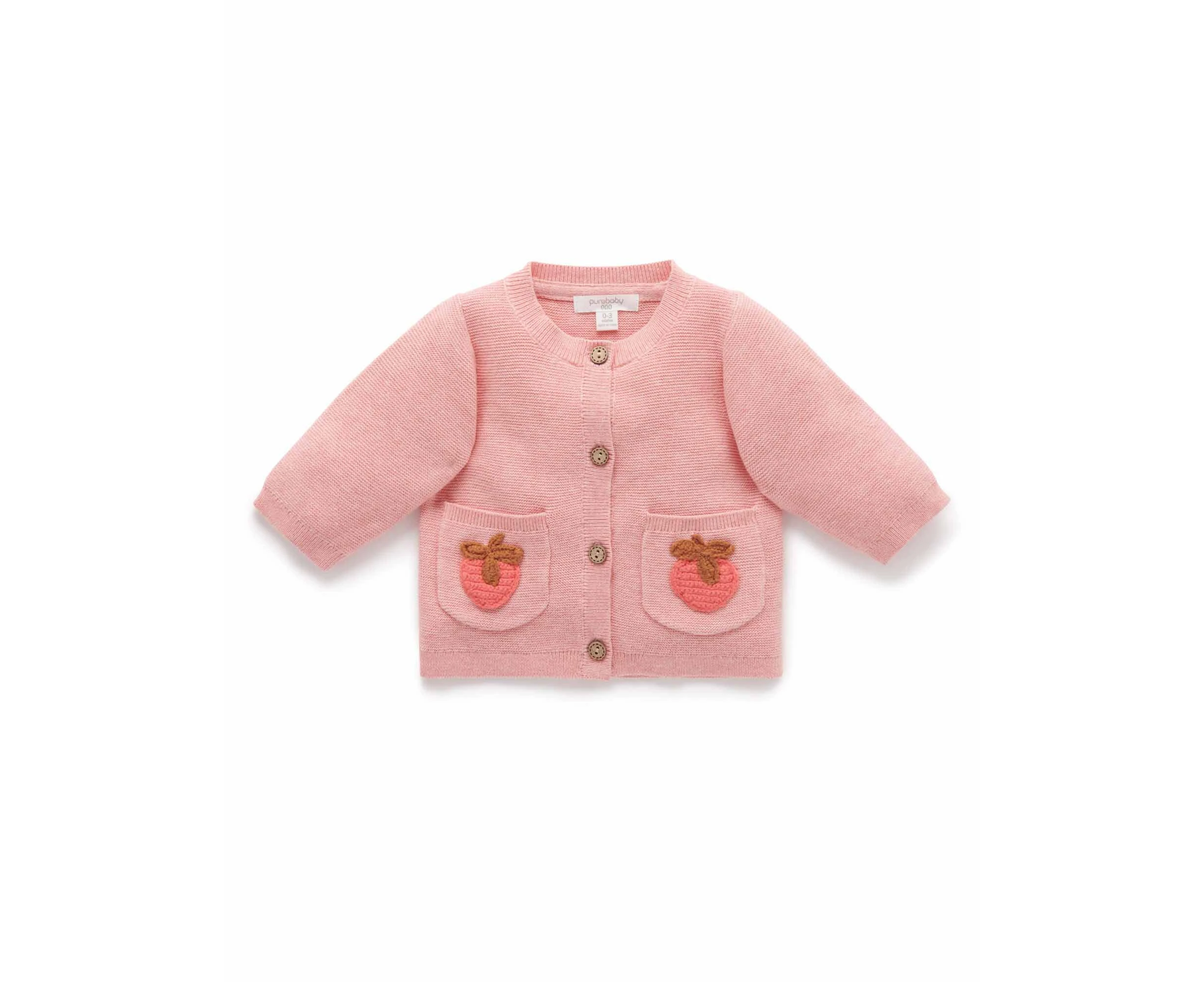 Strawberry Cardigan Apricot Melange