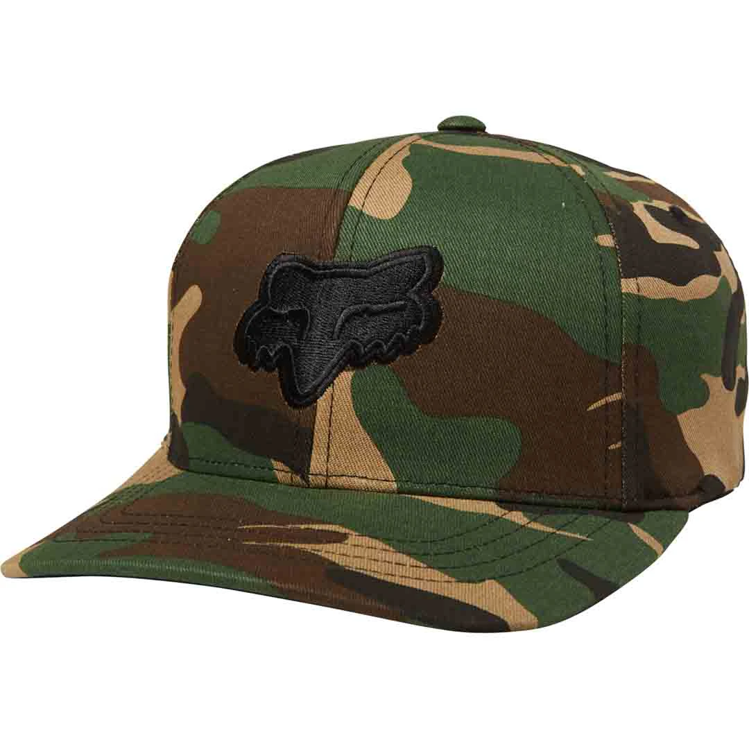 (L/XL, Camo) - Fox Legacy FlexFit Hat cycling cap green/brown cycling cap