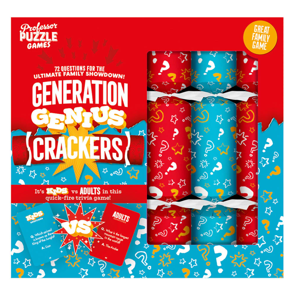 Generation Genius - Christmas Crackers - Set of 6