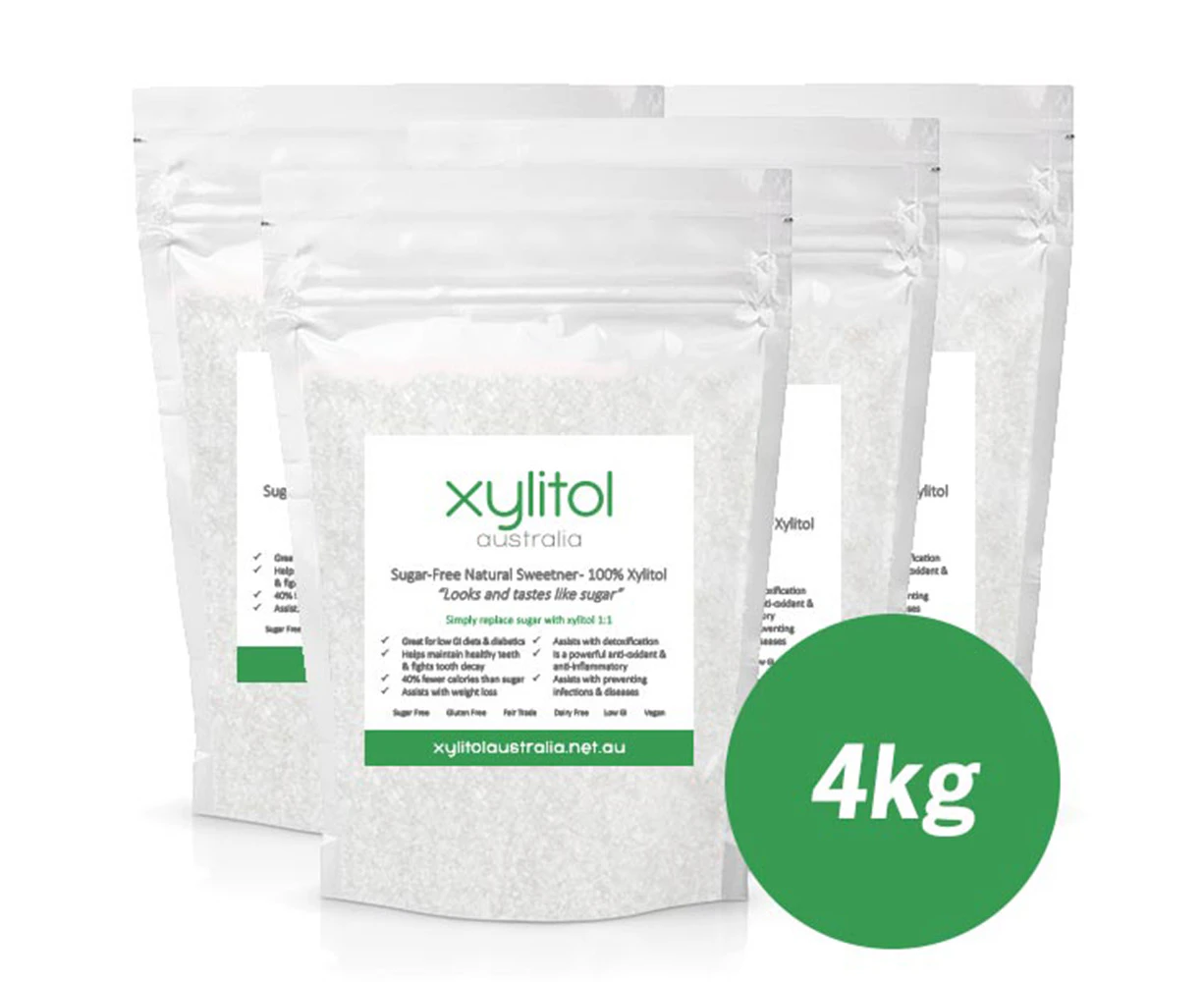 4kg  100%  Xylitol  Sugar-Free  Natural  Sweetener