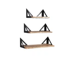 Levede Floating Shelf Brackets Shelves Bookshelf DIY Wall Mount Rack Storage