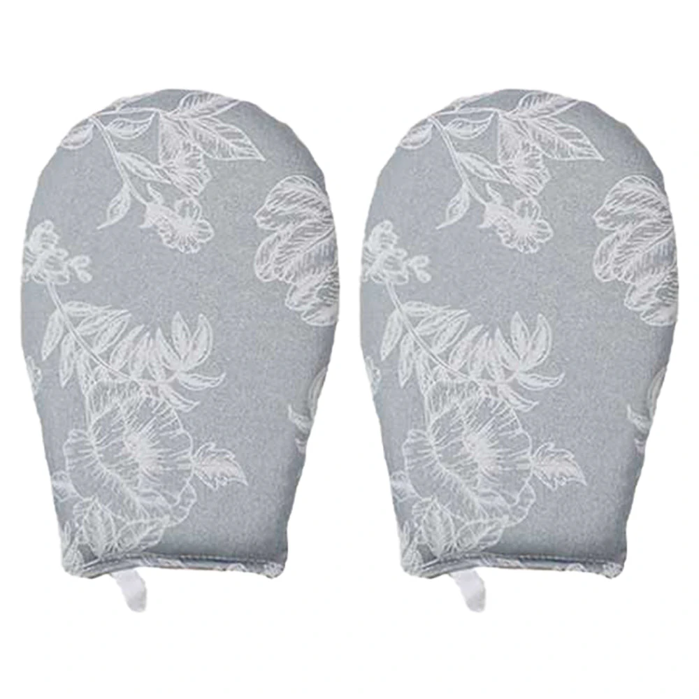 Garment Steamer Ironing Gloves with Finger Loop 2pcs - Flowers