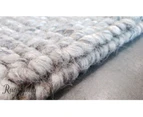 Elements Luna Grey Felted Wool Rug