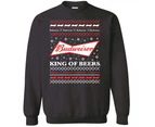 Budweiser Bowtie Logo Ugly Christmas Sweater Sweatshirt