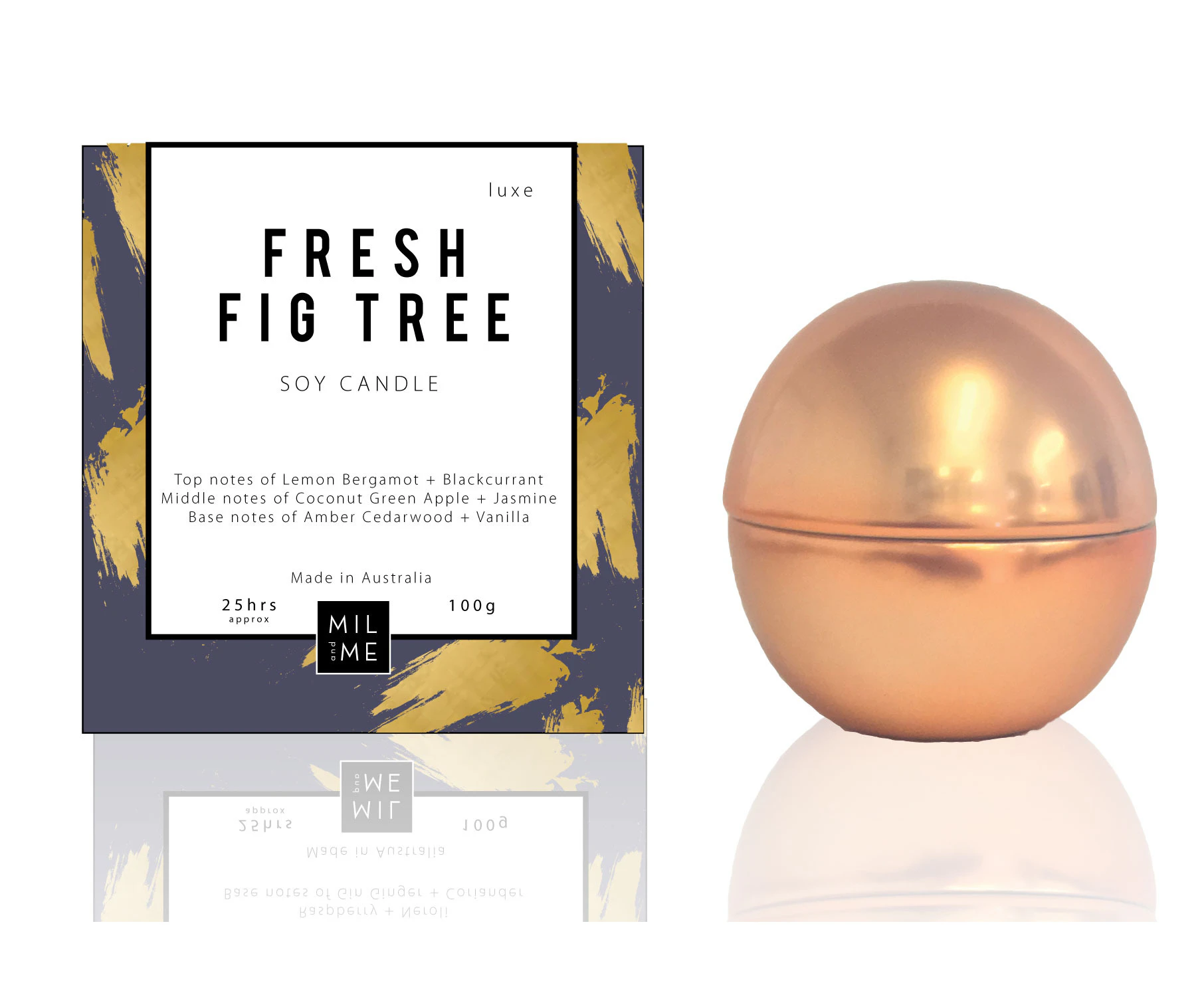 Mil + Me - Luxe Rose Gold Fresh Fig Tree