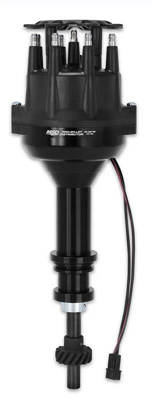 MSD Pro-Billet Distributor Black for Ford 302 351 Cleveland V8 Small Base MSD85773