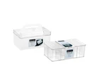 STORAGE CADDY w/ TRAY [6 Pack ] Handle Kitchen Organiser Containers Portable Box Bathroom Vanity Storage Bin Kitchen Pantry Organizer Office Supplies