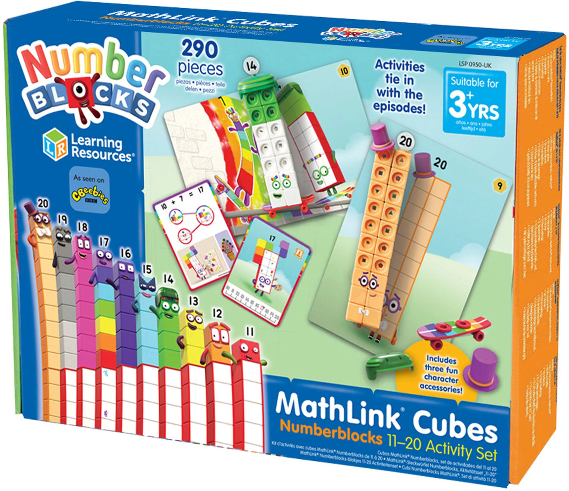 Mathlink Cubes Numberblocks 11-20 Activity Set