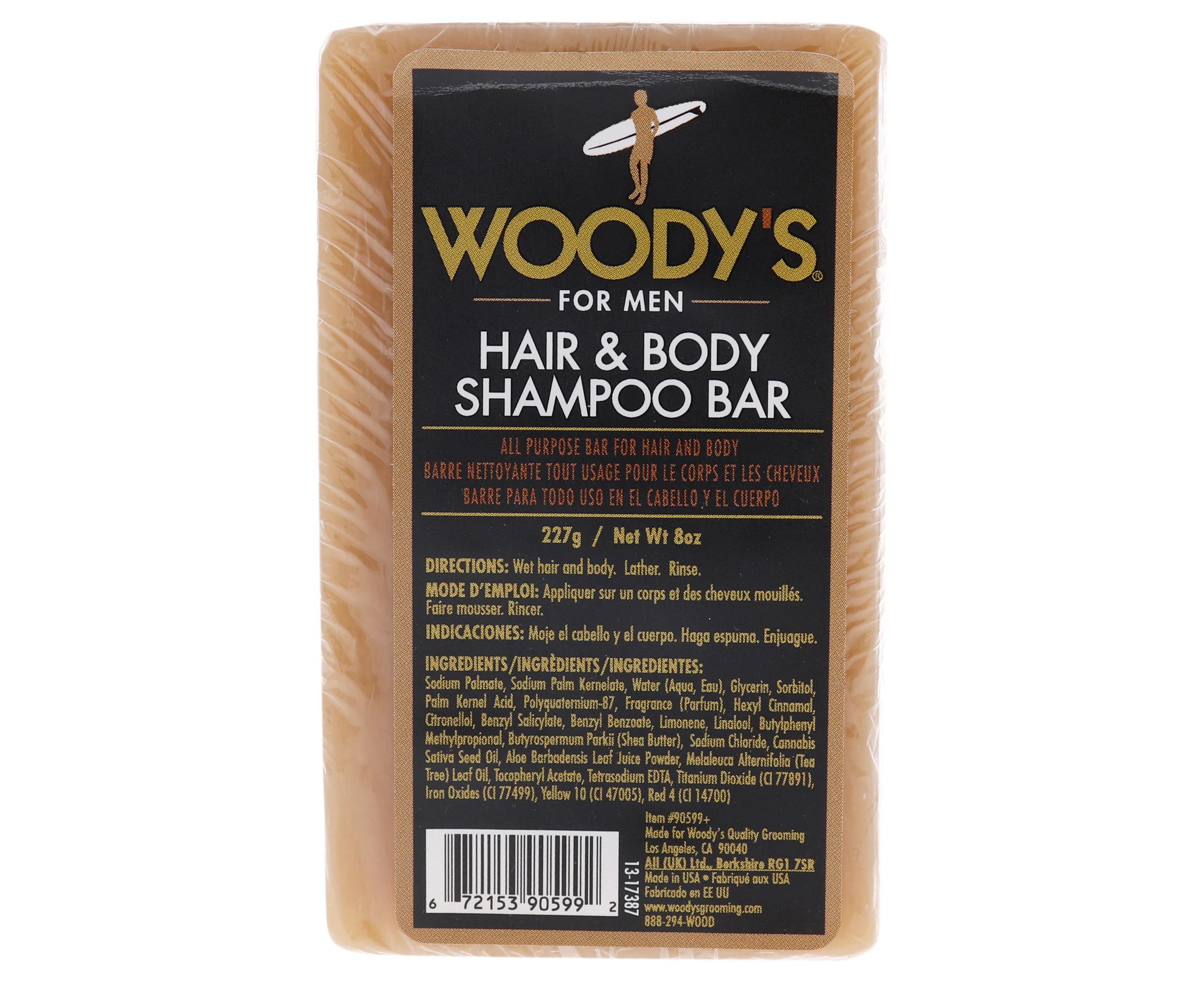 Woodys Hair and Body Shampoo Bar by Woodys for Unisex - 8 oz Shampoo