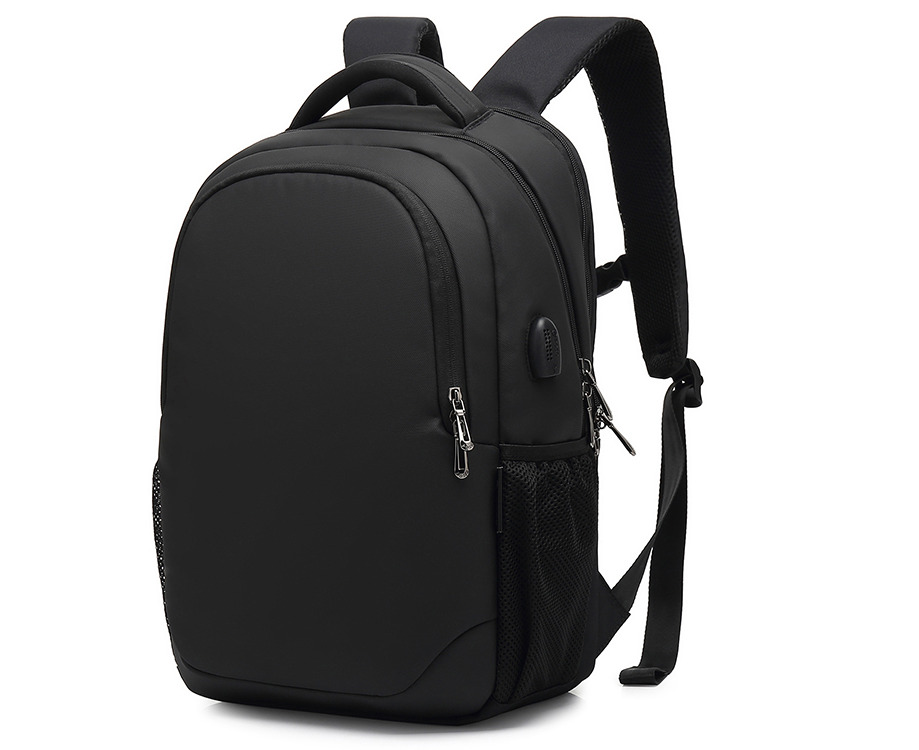 POSO 15.6 Inch Laptop Backpack with USB Charging Port-Black | Catch.com.au