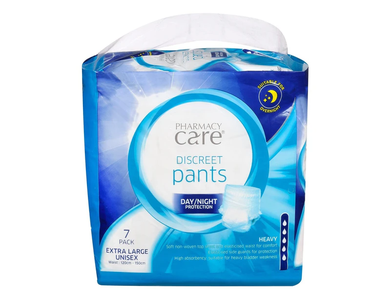 PHARMACY CARE INCO PANTS EXTRA LARGE 7PK